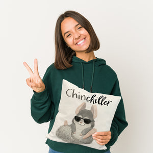 Chinchilla Kissen mit Spruch Chinchiller