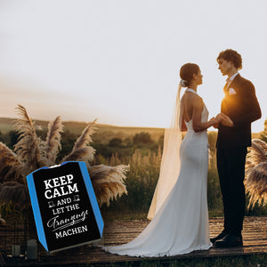 Trauzeuge Parkscheibe mit Spruch Keep calm and let the Trauzeuge machen