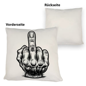 Mittelfinger Comic Kissen