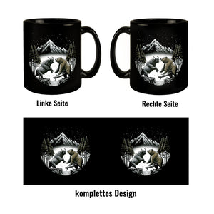 Börsianer Geschenk Tasse schwarz in Schwarz