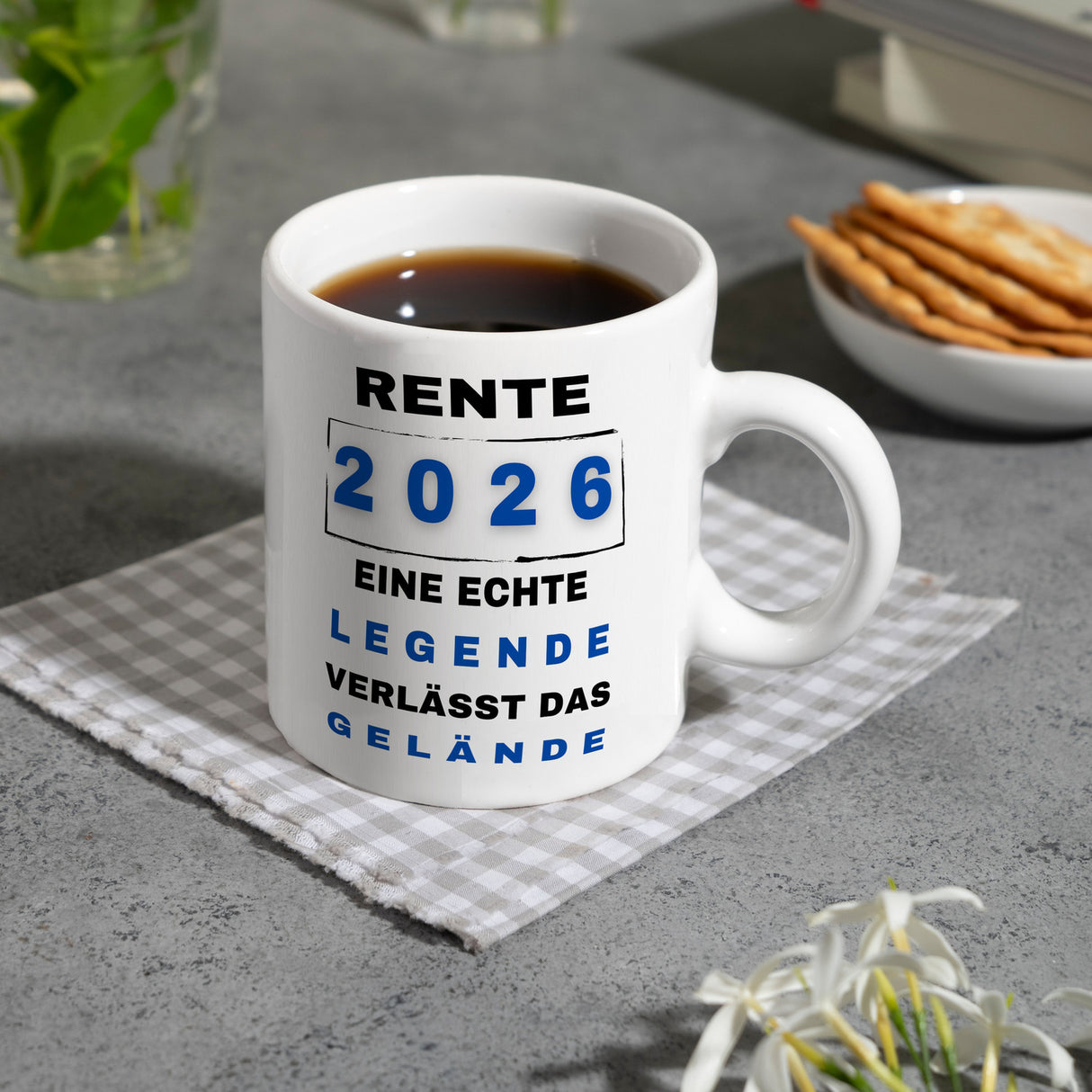 Rente 2026 Kaffeebecher mit Spruch Rente 2026 Legende geht