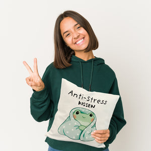 Frosch er Decke Kissen mit Spruch Anti-Stress Kissen