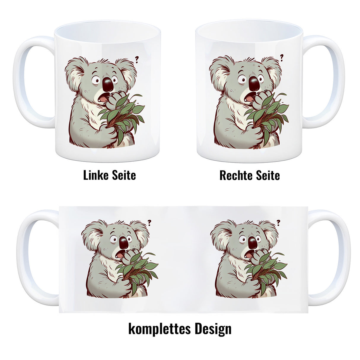 Koalabär Comic Kaffeebecher