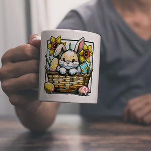 Osterhase im Osternest Kaffeebecher