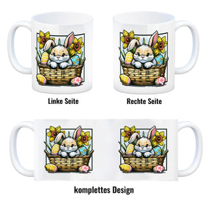 Osterhase im Osternest Kaffeebecher