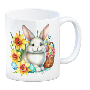 Osterhase mit Osterglocken Kaffeebecher