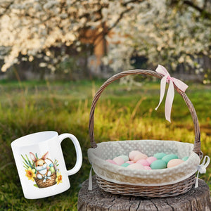 Niedlicher Osterhase im Osternest Kaffeebecher