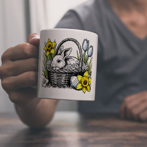 Osterhase im Osternest Kaffeebecher