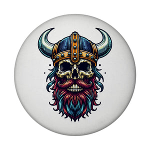 Totenkopf Wikinger Magnet rund rund