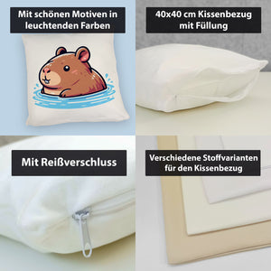 Capybara Comic Kissen