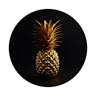 Goldene Ananas Magnet rund rund