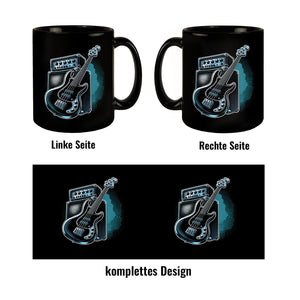 Bass-Gitarre Tasse in Schwarz