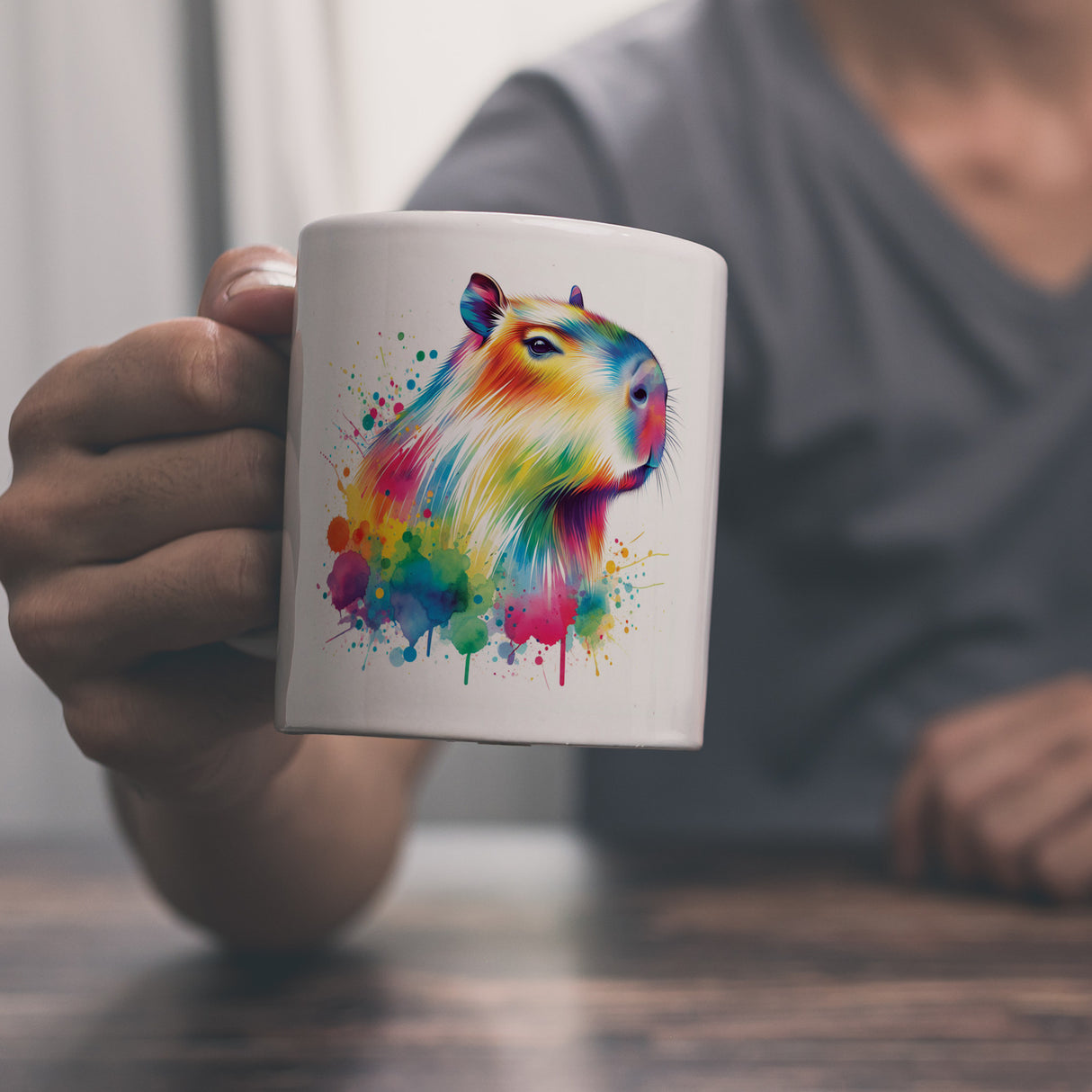 Capybara Aquarell Kaffeebecher