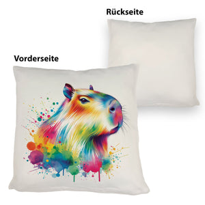 Capybara Aquarell Kissen