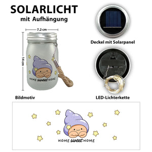 Jelly & Friends Einsiedlerkrebs Solarlicht mit Spruch Home Sweet Home