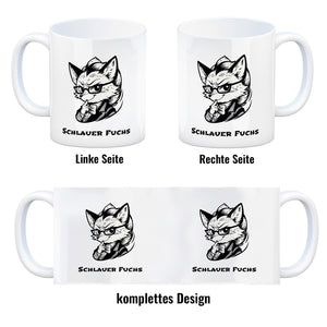 Schlauer Fuchs Manga Kaffeebecher