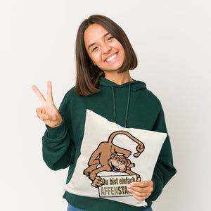 Affe Kissen mit Spruch Du bist einfach Affenstark