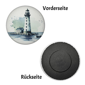 Leuchtturm an der Küste Magnet rund