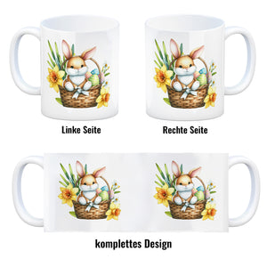 Osterhase im Osternest Kaffeebecher