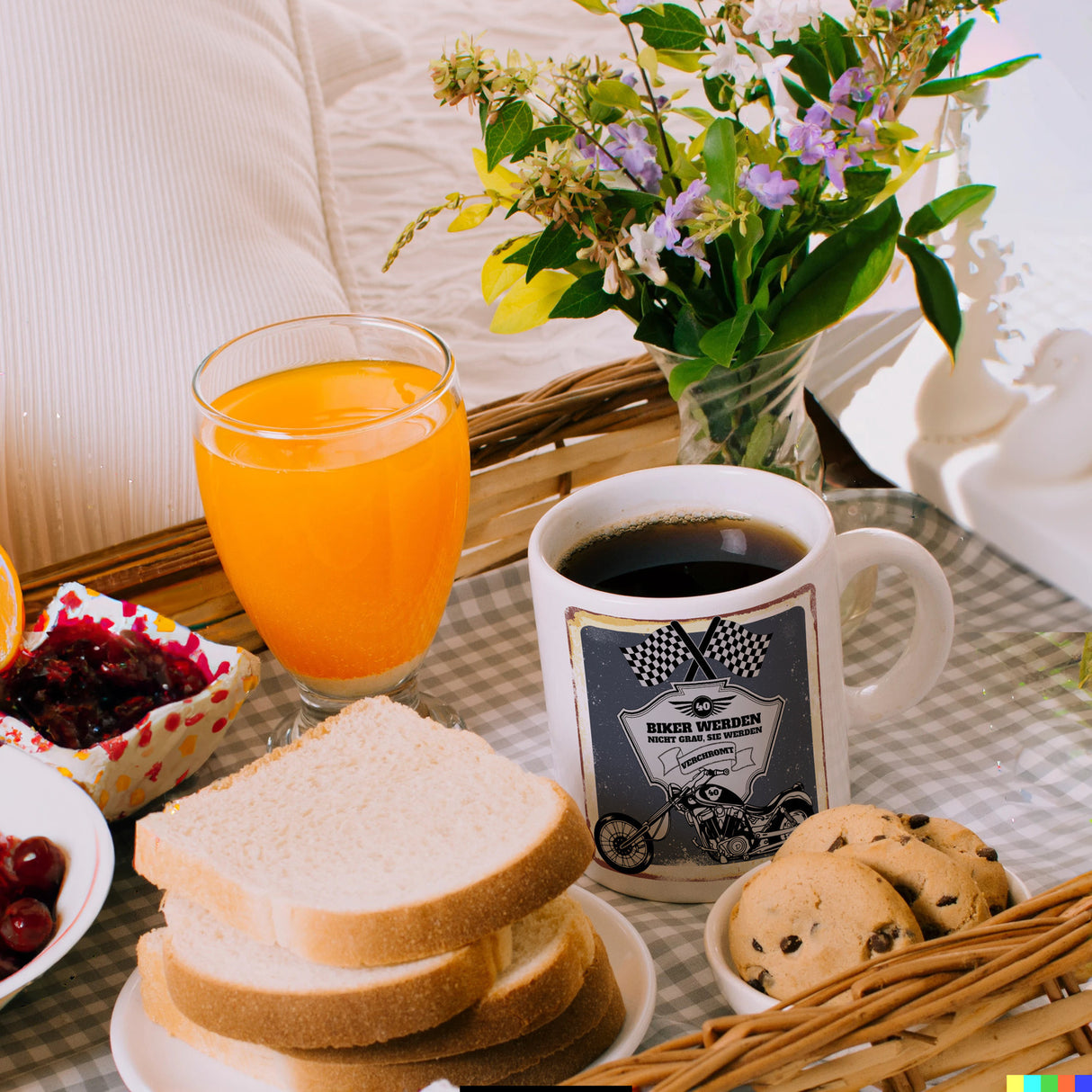 Motorradfahrer und Biker Kaffeebecher bzw. Tasse zum 40. Geburtstag als Geschenk