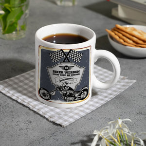 Motorradfahrer und Biker Kaffeebecher bzw. Tasse zum 40. Geburtstag als Geschenk