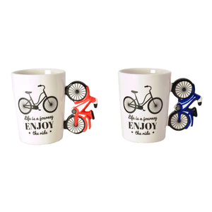 Fahrrad Kaffeebecher in rot