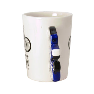 Fahrrad Kaffeebecher in blau