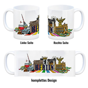 Berlin Wimmelgrafik Kaffeebecher