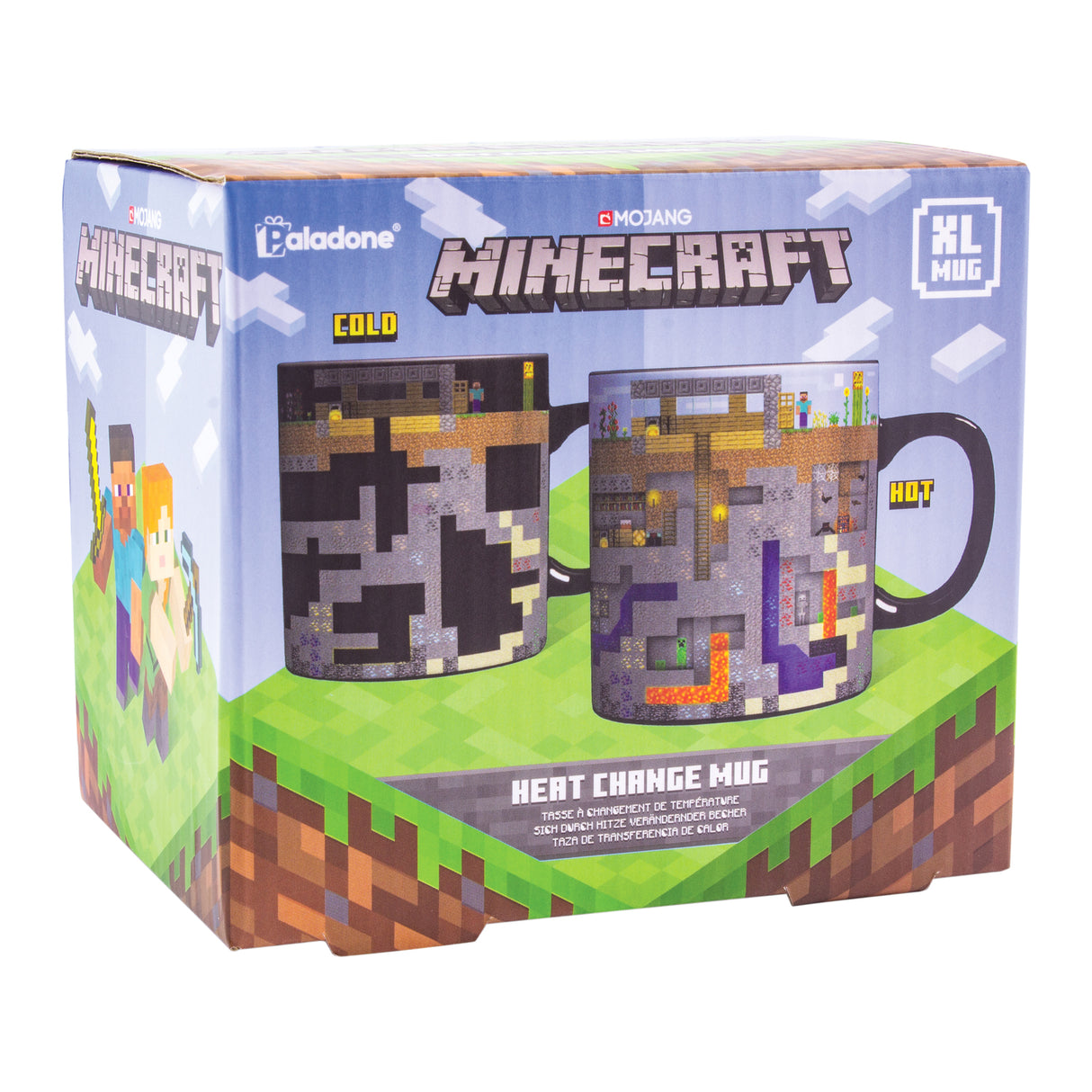 Minecraft Spielwelt XL Kaffeebecher mit Wärmeeffekt