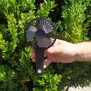 USB Akku Ventilator in schwarz