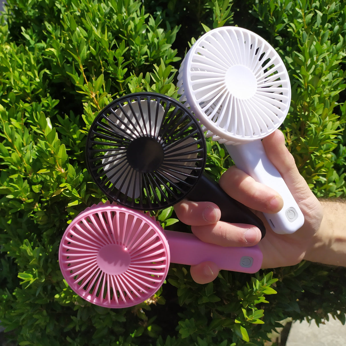 USB Akku Ventilator in schwarz