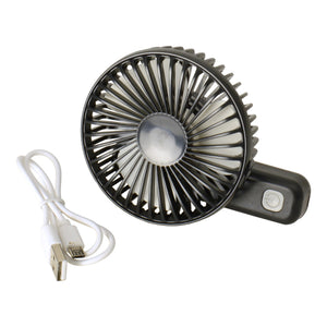 USB Akku Ventilator in schwarz