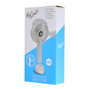 Sprühnebel Akku Ventilator in weiß