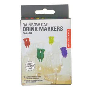 Katzen Glasmarkierer im 8er Set