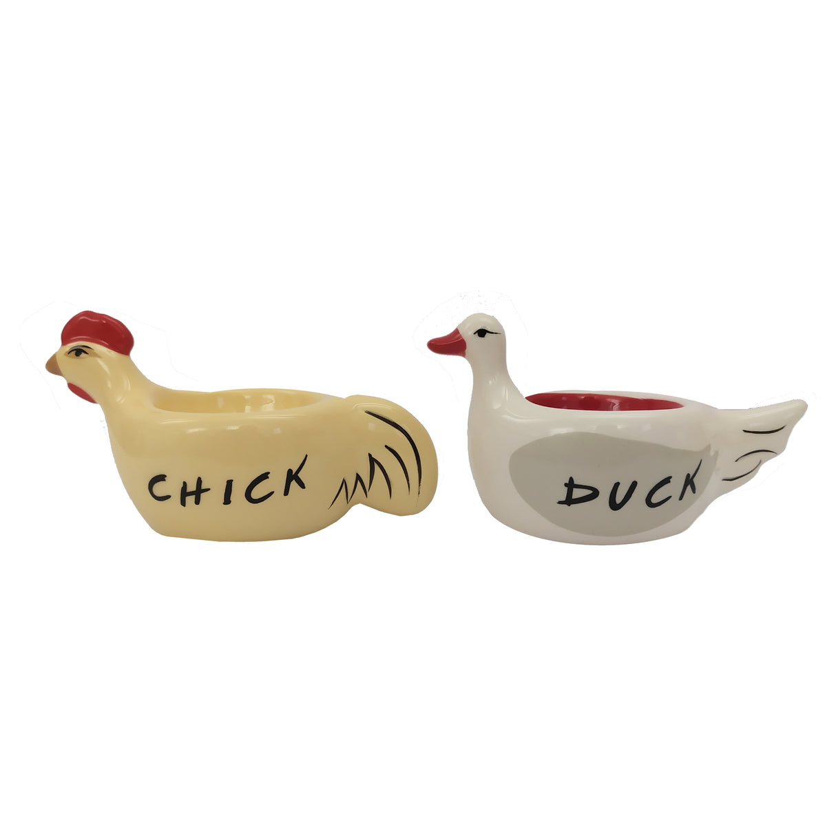 Friends Chick & Duck Eierbecher aus Keramik im 2er Set