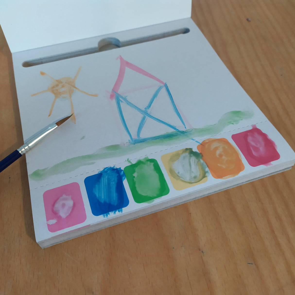 DIY Postkarten im 25er Set mit Wasserfarben und Pinsel