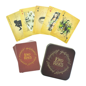 Herr der Ringe Spielkarten in schöner Blechdose im 54er Set