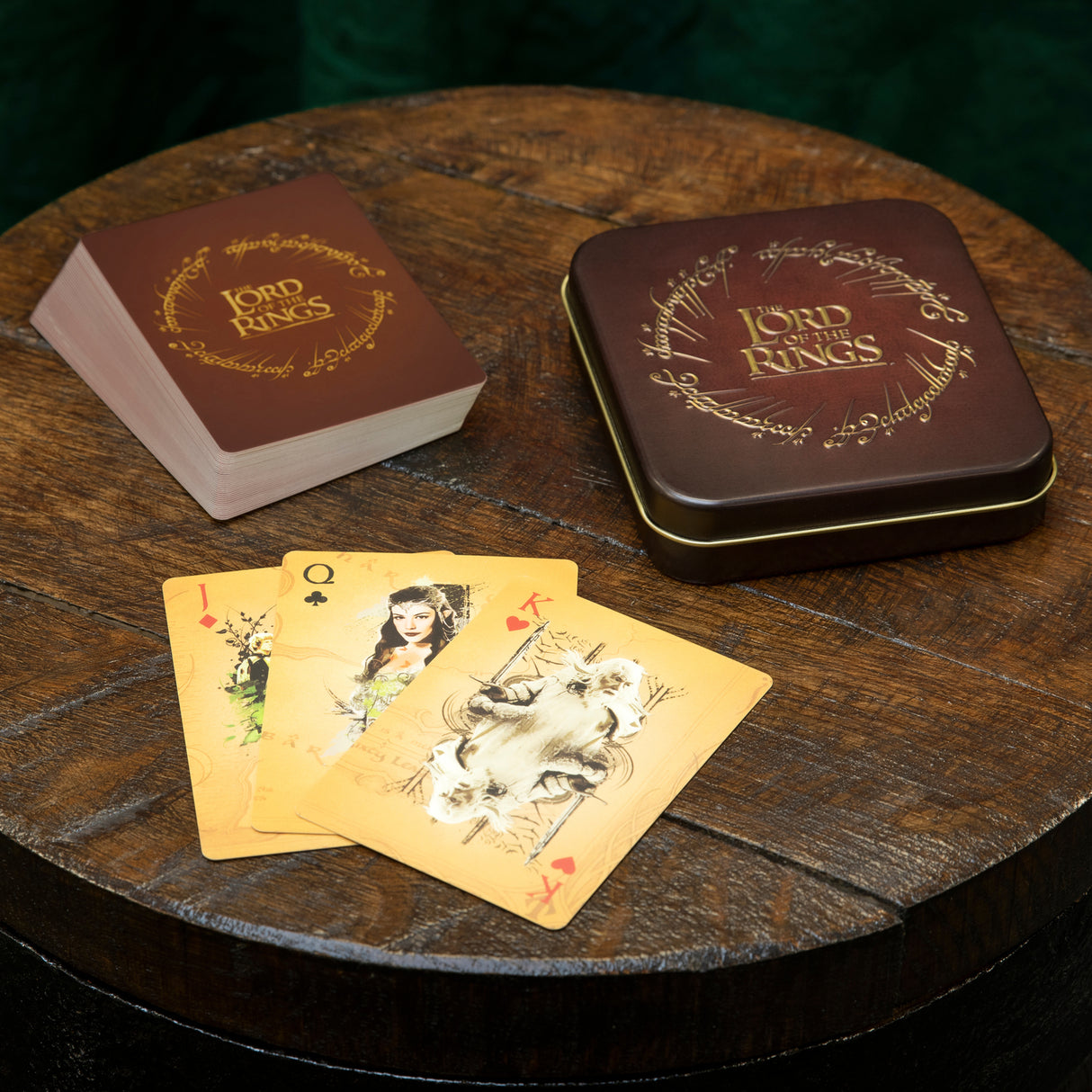 Herr der Ringe Spielkarten in schöner Blechdose im 54er Set