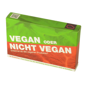 Vegan oder nicht Vegan? Quiz Gesellschaftsspiel mit 56 Karten