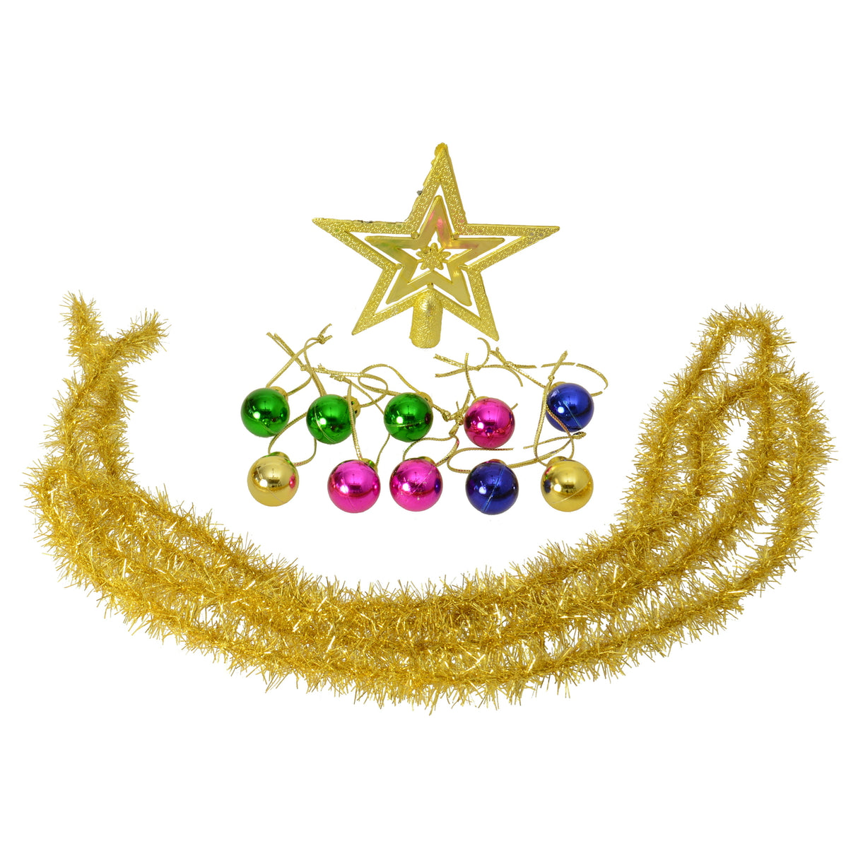 Mini Christbaumkugeln für Zimmerpflanzen im 10er Set