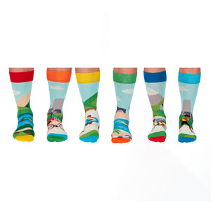 Sockathlon Triathlon Oddsocks Socken in 39-46 im 6er Set