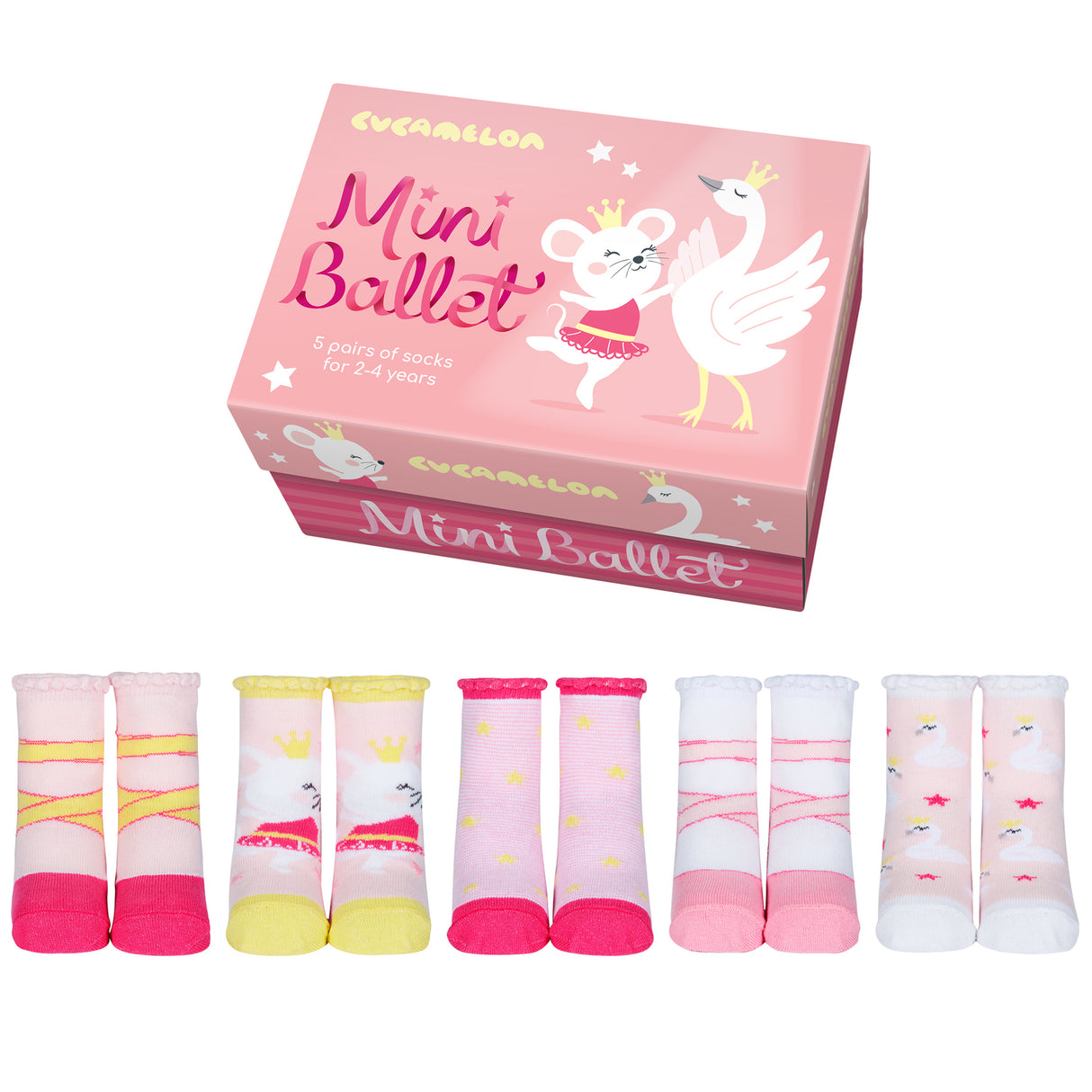 Mini Ballett Cucamelon Socken für Kleinkinder (5 Paar)