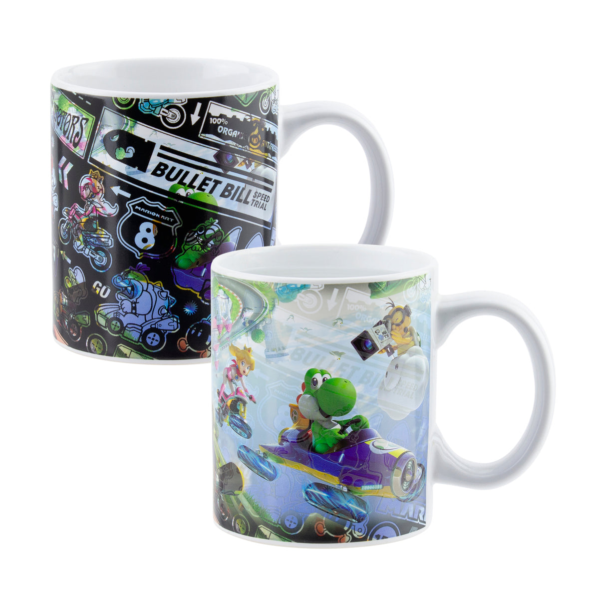 Mario Kart 8 Charaktere Kaffeebecher mit Wärmeeffekt