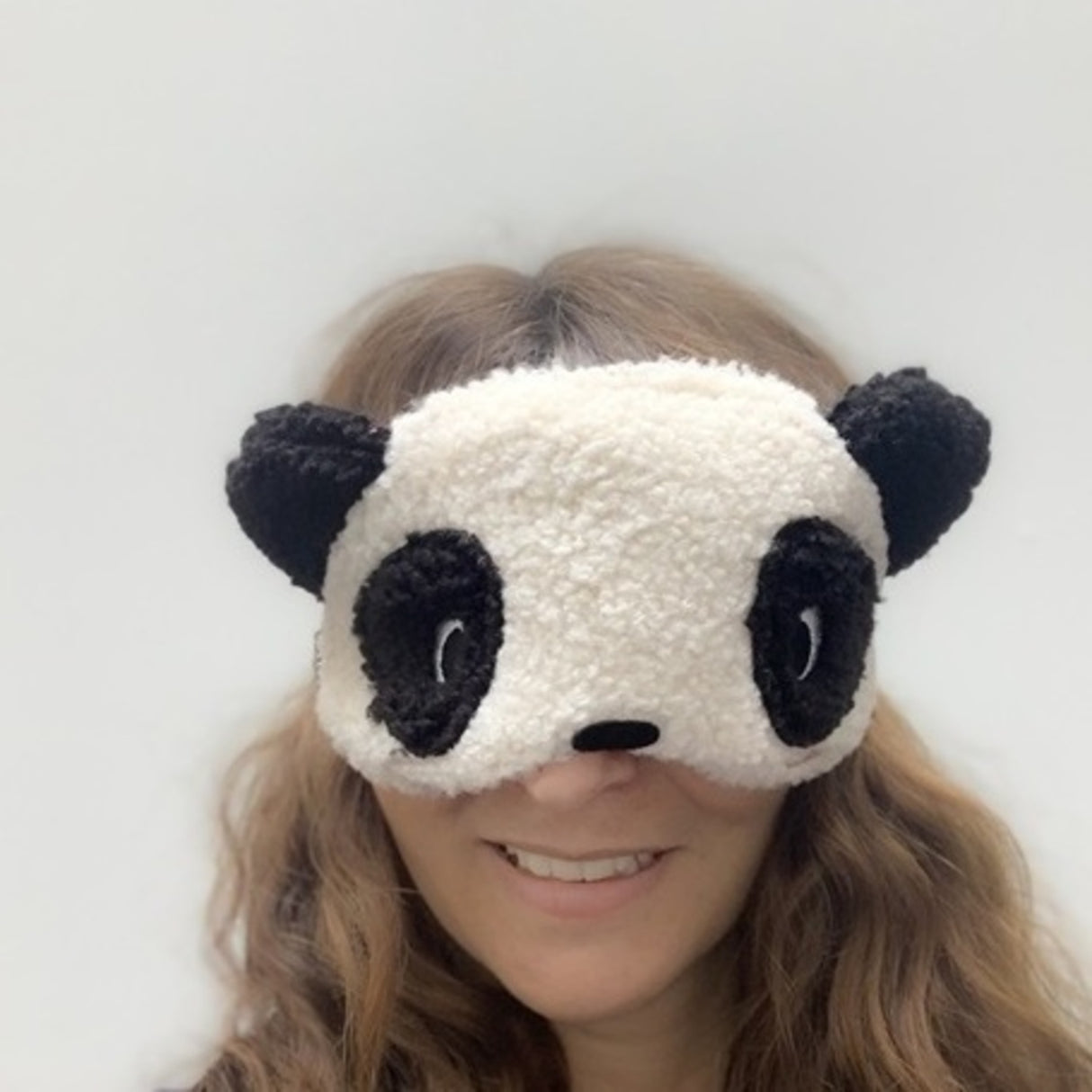 Panda Körnerkissen Schlafmaske mit Lavendelduft