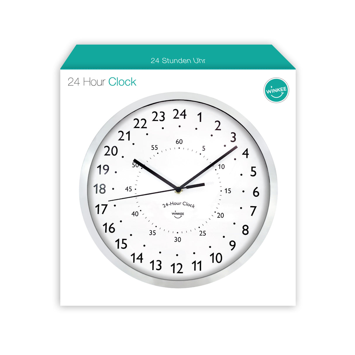 24 Stunden Wanduhr