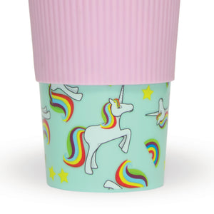 Thermobecher magisches Einhorn mit abnehmbarem Griff aus Silikon