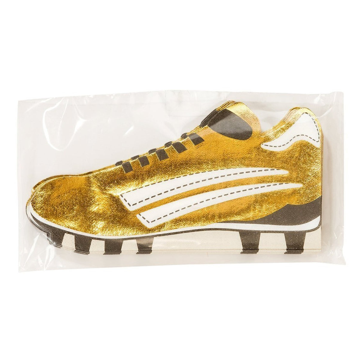 Goldener Fußballschuh Servietten im 8er Set