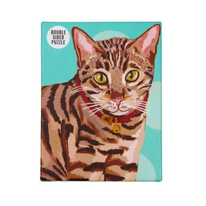 Katzen Puzzle mit zwei Seiten und 100 Teilen