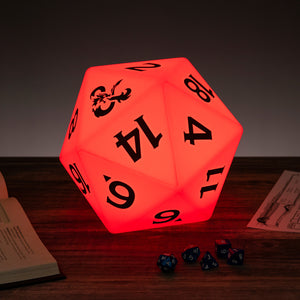 Dungeons and Dragons D20 Würfel Dekolampe mit Farbwechsel