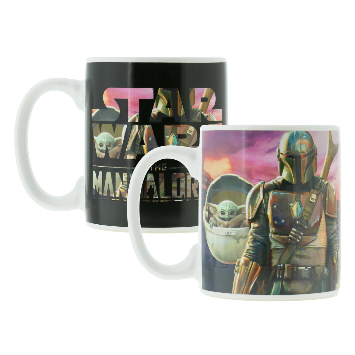 Star Wars The Mandalorian Charaktere Kaffeebecher mit Wärmeeffekt